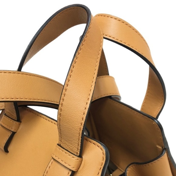 Loewe Hammock DW Medium Drawstring 2way Handbag Shoulder Bag Camel - Picture 5 of 10